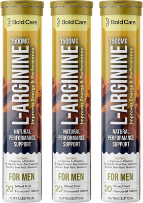 Bold Care Effervescent Tablets|Boosts Stamina|Increases(60 Tablets)