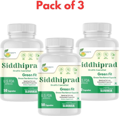 Siddhiprad Green Tea Extract 100% Natural Potent 500 Mg Veg Caps(150 Capsules)