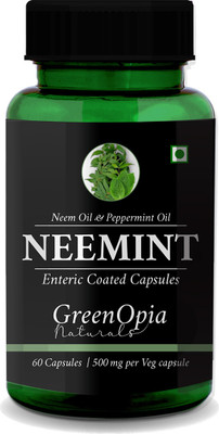 GreenOpia Neemint Enteric Coated Capsules 500 mg(60 Capsules)