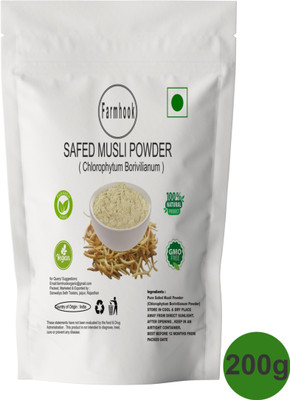 Farmhook Natural & Pure Safed Musli Powder Supports Vigor & Vitality(200 g)
