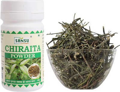 SANSU HEALTH CARE Chirata Powder| Enicostemma Littorale | Swertia Chiraita | Bitter Stick |(3 x 100 g)