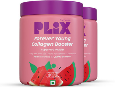 The Plant Fix Plix Olena Plant-Based Collagen for Skin Elasticity & Renewal, Watermelon Pack of 2(2 x 200 g)