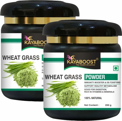 KAYABOOST Wheat Grass Powder | Immunity Booster, De-Toxifying, Support Healthy Metabolism(2 x 200 g)