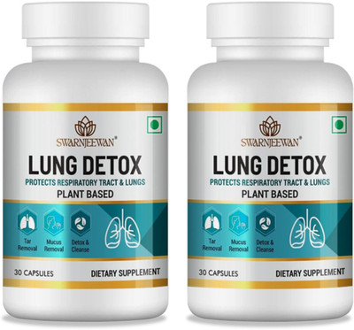 Swarnjeewan Lung Detox Supplement for healthy respiratory for both men and women(2 x 30 Capsules)