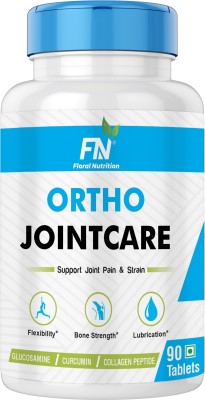 Floral Nutrition Ortho Joint Support with Glucosamine, MSM, Collagen, Chondroitin for Joint, Bone(90 Tablets)