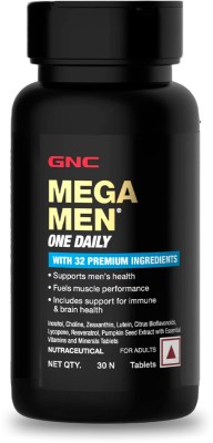 GNC Mega Men One Daily Multivitamin for Men(30 Tablets)