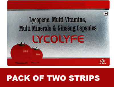 ALKEM LYCOLYFE WITH GINSENG MULTIVITAMIN CAPS(2*10CAPS)(2 x 10 Capsules)