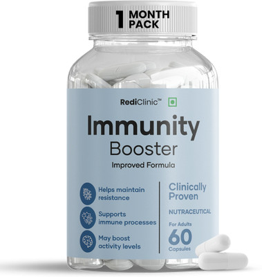 RediClinic Immunity Booster Capsules | Boost Energy | Helps Build Strength & Stamina(60 Capsules)