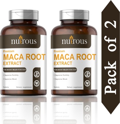 Nutrous Maca Root Tablets Enriched with Maca Root Extract (D209)(2 x 60 Tablets)