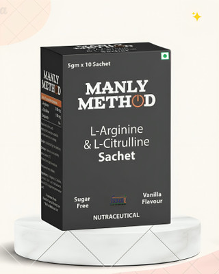 Manly Method L-Arginine & L-Citrulline Sachet Sugar Free powder for ED(50 g)
