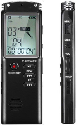 Qaz NEW T60 8GB LCD Display MP3 Player Voice Recorder | USB Professional Dictaphone 8 GB Voice Recorder(1 inch Display)