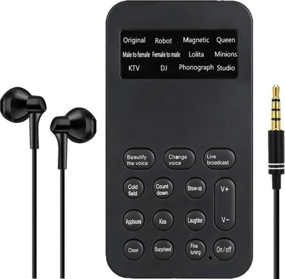 FREDI HD PLUS Phone Multi Voice Changer, Portable Mini Voice Changer For Calling Device NA Voice Recorder(0 inch Display)