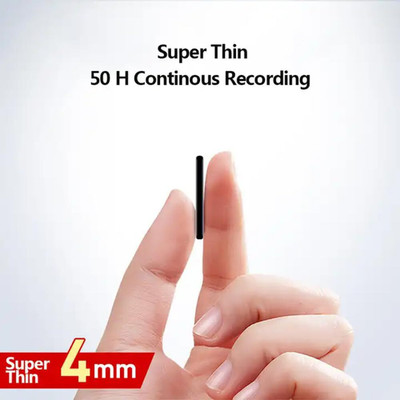 PERAMISYM Slimmest Mini Digital Recorder, Inbuilt Memory with 750 Hrs Recording 32 GB Voice Recorder(0 inch Display)