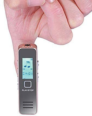 favone Digital Voice Recorder 4K Audio Recording,MP3 players mini spy device 256 MB NA Voice Recorder(1.3 inch Display)