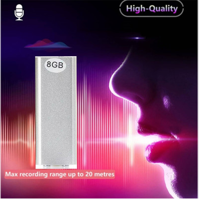 lookcam Voice Recorder 8GB Professional Sound Recorder Digital Audio Mini Dictaphone 8 GB Voice Recorder(0 inch Display)