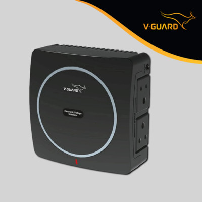 V-Guard V-GUARD, NEO-CRYSTAL Suitable for ( Smart / LED TV UPTO-43'') + (Setup Box) Voltage Stabilizer(Black)