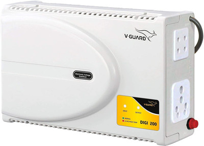V-Guard Digi 200 Voltage Stabiliser For LED Tv's Above 80 Inch + Set up Box + Home Theater(Grey)