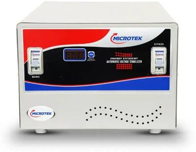 Microtek EML 5090 Voltage Stabilizer(White, Blue, Black & Red)