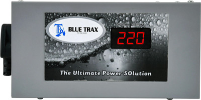 BLUE TRAX Automatic Digital Voltage Stabilizer for Washing Machine 0.5 KVA 500W 130V- 280V Voltage Stabilizer(Grey)
