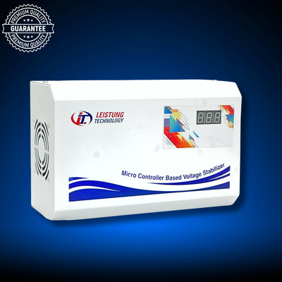 Leistung Technology LT AC 5150 Automatic Voltage Stabilizer 5KVA 150V-300V for 2.0 Ton AC 3 Years Warranty(White)
