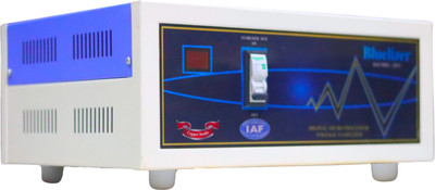BLUELIZER 6 KVA MAINLINE STABILIZER WORKING RANGE (60 V - 300 V ) WITH HIGH / LOW CUT OFF INDIA'S FIRST STABILIZER(White)