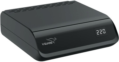 V-Guard crystal TT 100 Plus for 55 inch TV (90V To 290V) Voltage Stabilizer(Black)