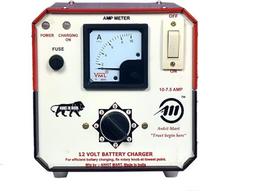 ankit mart A/M 12 volt 10AMP BATTERY CHARGER(Red)