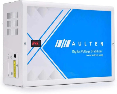 Aulten 5KVA 150V - 280V 3200W Digital Voltage Stabilizer for All Inverter/Split/Window 2 Ton AC(White)