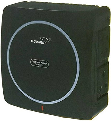 V-Guard MiniCrystal Voltage Stabilizer for TV's up 32 inch +Set Top Box | 3 Year Warranty(Black)