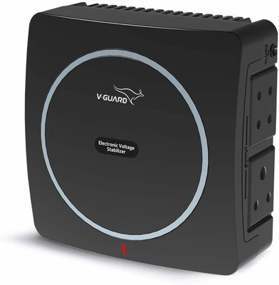 V-Guard Mini Crystal Voltage Stabilizer(Black)