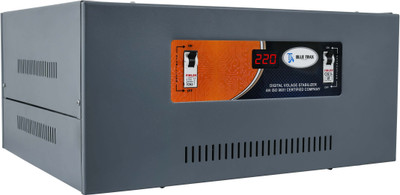BLUE TRAX Copper Table Top Mainline Digital Voltage Stabilizer 15 KVA 12000W 90V-280V Voltage Stabilizer(Grey)
