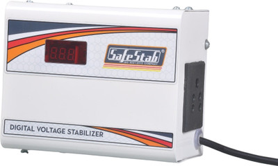 SAFESTAB Multi 50 Stablizer for 43 Inch Tv or Up to 300 liters Refrigrator | Digital display(White)