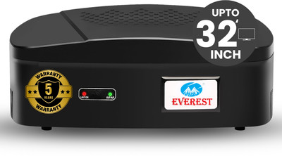 EVEREST ENT 30 N ABS Body TV Voltage Stabilizer for 32 Inches LED TV + Home Theater + SetTop Box (Working Range : 90 V to 290 V)(Black)
