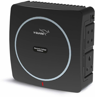 V-Guard Mini Crystal voltage stbilizer transformer Voltage Stabilizer(Black)