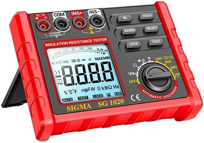 SIGMA Digital Insulation Resistance Tester SG 1020, 500V / 1000V DC Upto 2GOhm Digital Voltage Tester