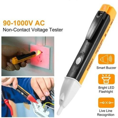 GoodsBazaar Non-Contact AC Voltage Tester Alert Pen Volt Test Meter Detector Sensor 90~1000V Analog Voltage Tester