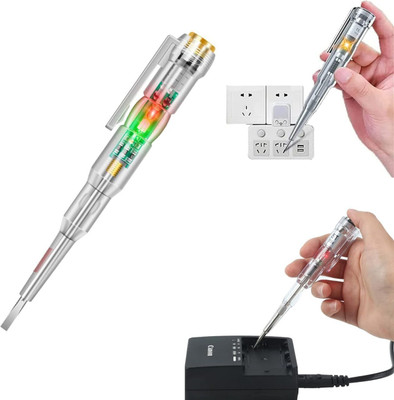 TRK IMPEX High-Brightness Intelligent Voltage Tester Pen Multi-function LED Test Pen Digital Voltage Tester