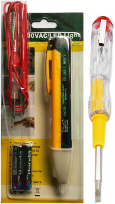 Gadariya King Electrical 2IN1 Line Tester Contact Voltage Detector 90-1000V Continuity Tester Analog Voltage Tester