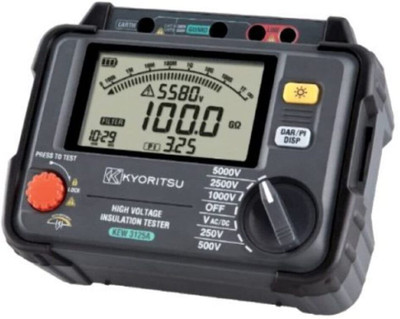 Kyoritsu Japan Make 3125A 5KV Insulation Tester High Voltage Resistance Measurement Digital Multimeter(Black 4000 Counts)