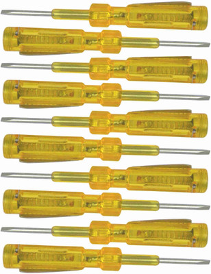 GoodsBazaar Analog Voltage Tester , Pack of 10Pcs Tester Use For Electricians Analog Voltage Tester