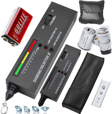 GoodsBazaar High Accuracy Jewelry Diamond Tester Mini LED Magnifying Analog Voltage Tester