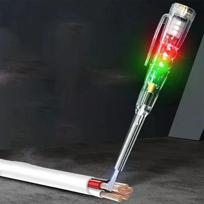 ZOVISU High-Brightness Intelligent Voltage Tester Pen - Multi-function LED Test Pen Digital Voltage Tester