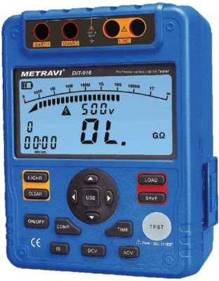Metravi DIT-916 Digital Insulation Tester 1T.Ohms with USB PC Interface Digital Voltage Tester