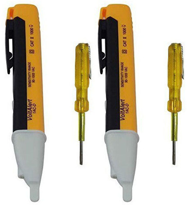 Inditrust 2pc Voltage Alert and 2pc Electric Tester ( 2pc set) Analog Voltage Tester
