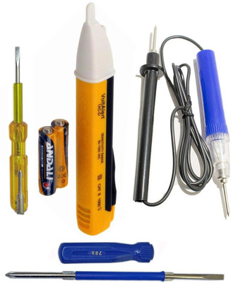 DUMDAAR 2in1 Screwdriver, Electric Tester, Continuity tester & Voltage tester (Pack of 4 Analog Voltage Tester