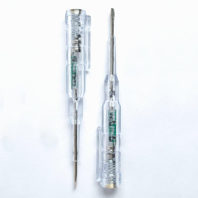 Gilhot AC 24-250V Contact Electrical Detector Slotted Screwdriver Tester Pen Pack of 2 Digital Voltage Tester