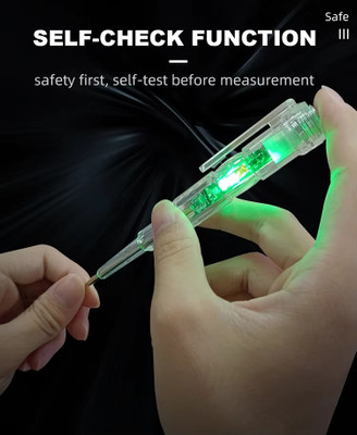 DR.GADGET Electrical Tester Pen Voltage Sensitivity Compact Pen Dual Color LED Light Digital Voltage Tester