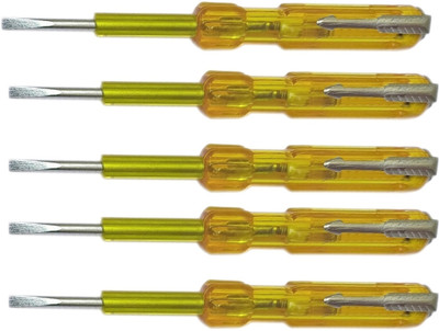 Inditrust New 5pc Electric Tester set Analog Voltage Tester