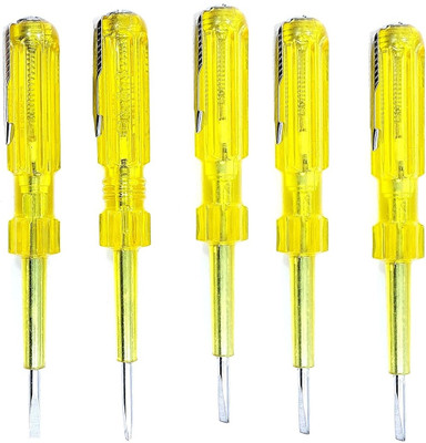 Gadariya King 6pc Electric Tester Pen for Electric current Testing, Voltage Tester Detector Analog Voltage Tester
