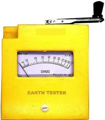 METERBAZAR Earth Tester 100 Ohms (ABS Body) with Carrying Case Analog Voltage Tester